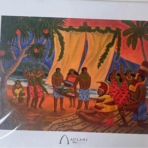 DISNEY Vacation Club Villas Aulani 11"X14" exclusive Members Only print Makahiki
